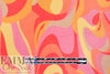 Italian 'pucci-esque flame' linen-look cotton BCI certified 1.5 yds