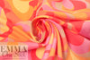 Italian 'pucci-esque flame' linen-look cotton BCI certified 1.5 yds