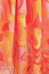 Italian 'pucci-esque flame' linen-look cotton BCI certified 1.5 yds