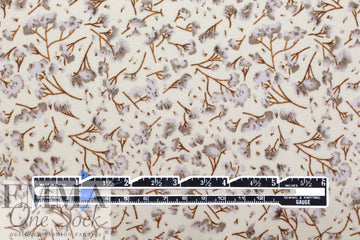 'blossom rain' polyester crepe woven - neutrals 1.5 yd