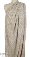 'blossom rain' polyester crepe woven - neutrals 1.5 yd