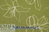 Gauguin line art slub rayon woven - mosstone/ecru 1.625 yd