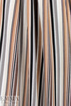 Promenade stripes rayon/linen woven - earth tones 2 yd