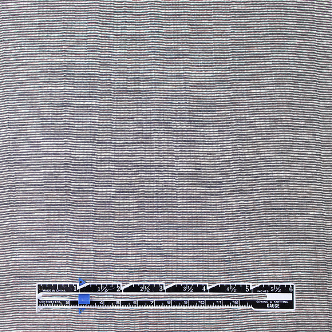 CA designer rayon blend textured micro-stripe woven 1.4 yd