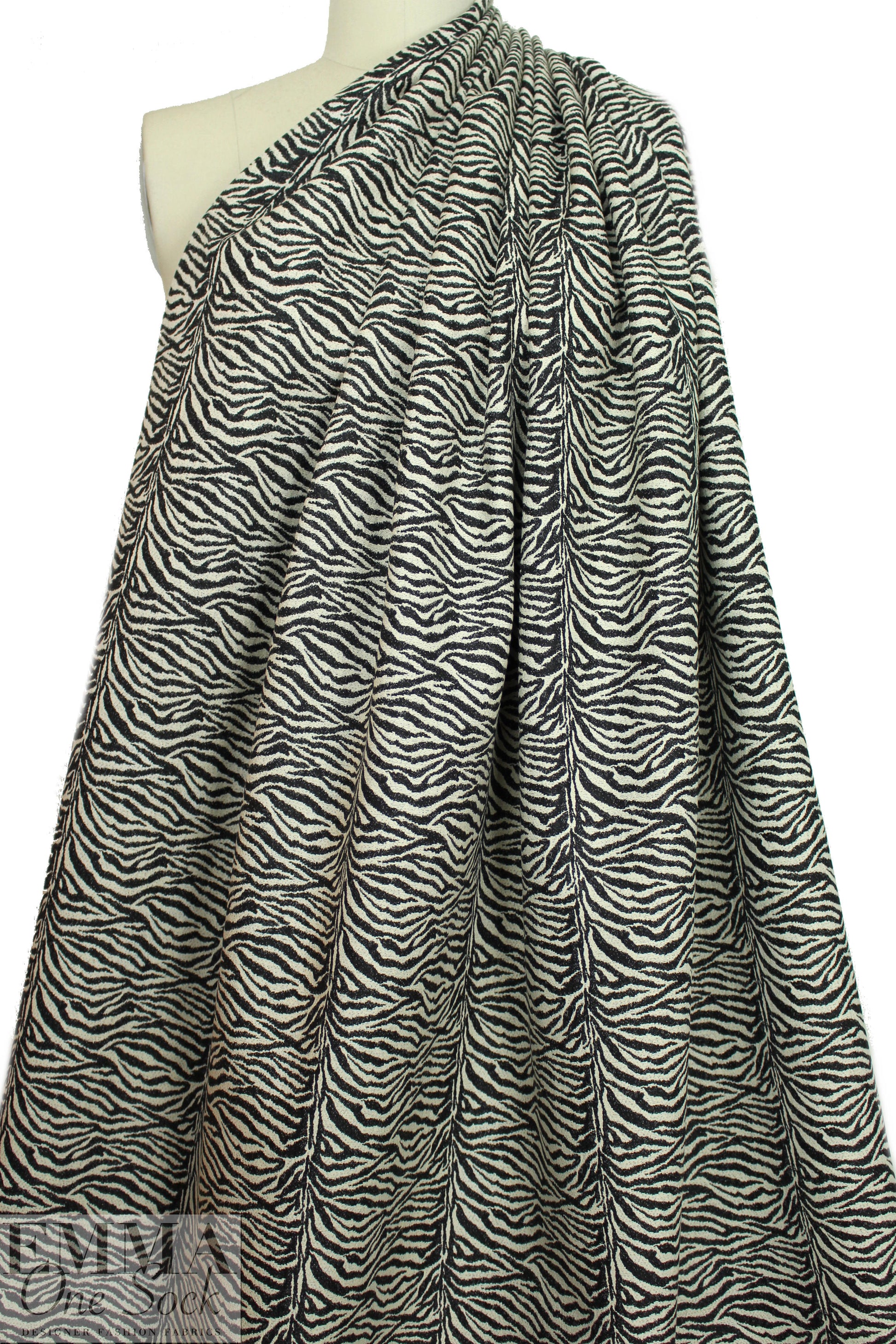 NY designer animal stripes stretch jacquard