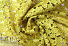 designer fancy textured floral guipure lace - sunshine