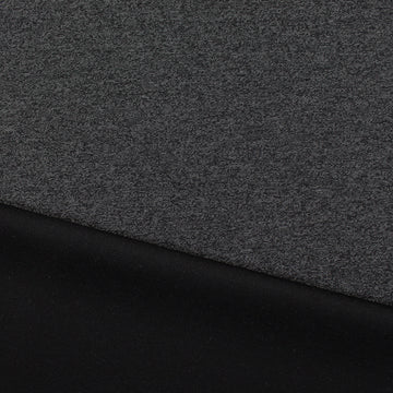 'yoga stretch' reversible rayon blend interlock jersey - gray/black 1.5 yd