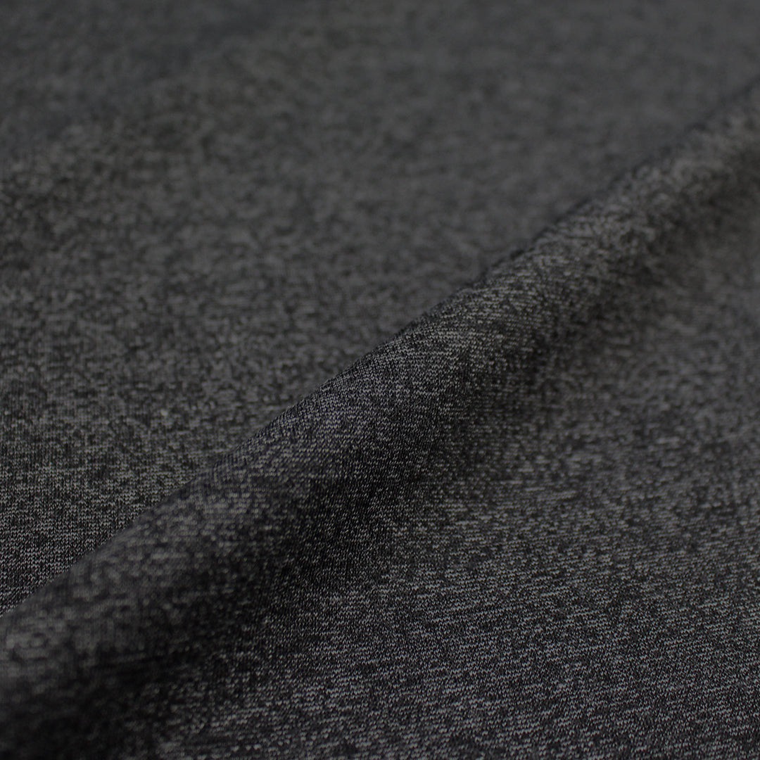 'yoga stretch' reversible rayon blend interlock jersey - gray/black 1.5 yd