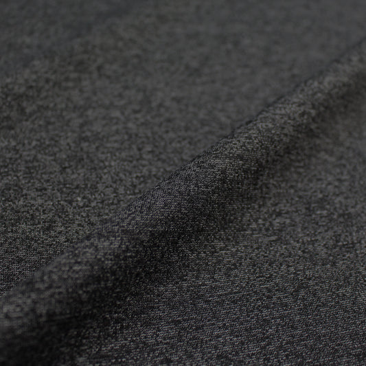 'yoga stretch' reversible rayon blend interlock jersey - gray/black 1.5 yd