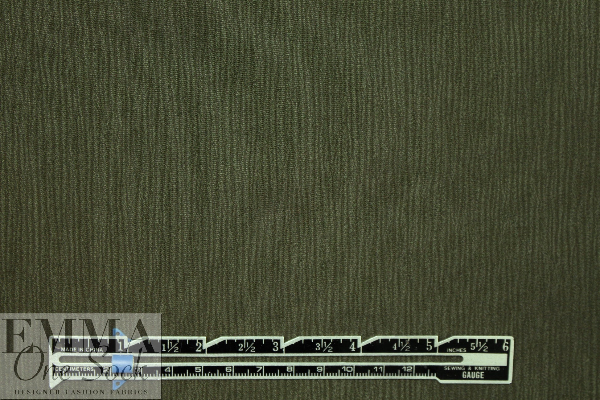 Japanese Oeko-Tex sandwashed yoryu - thyme 1.875 yds