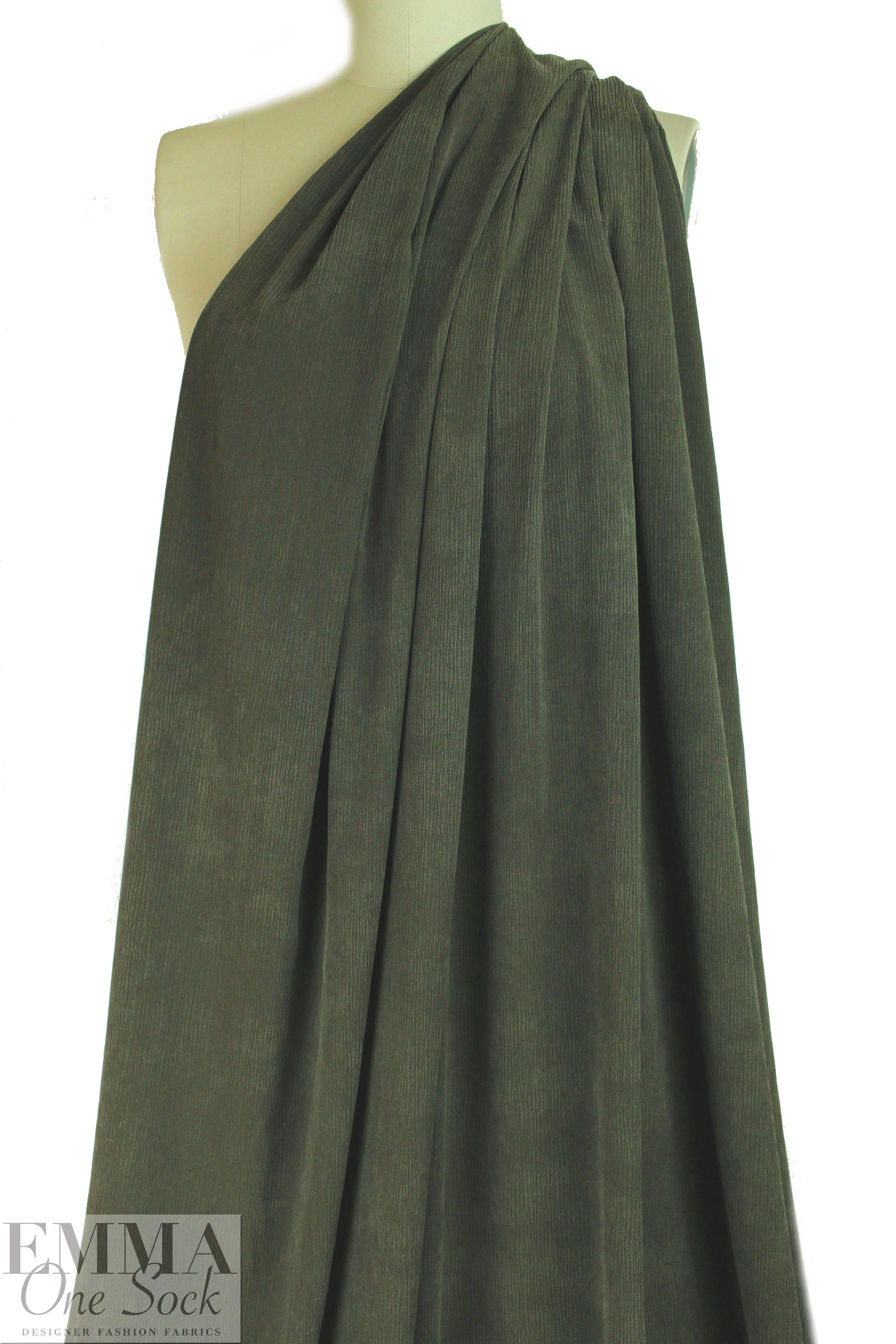 Japanese Oeko-tex sandwashed yoryu - thyme .5 yds