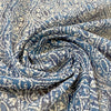 'blue medallion' crinkle texture yoryu 1.7 yds