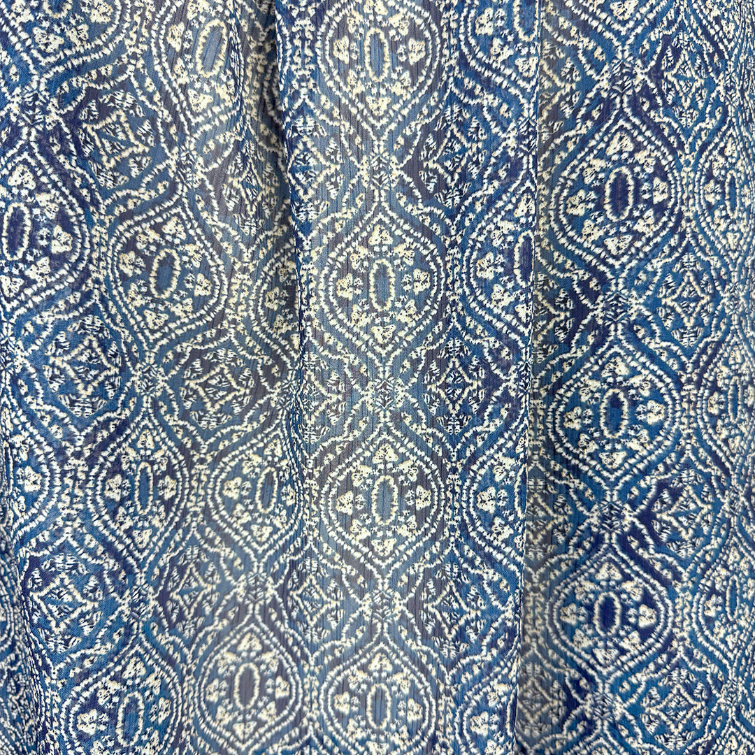 'blue medallion' crinkle texture yoryu 1.875 yd