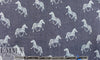 zebra print lightweight cotton denim - darker blue 2.125 yd