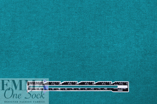 'beefy' stretch rayon blend sweater doubleknit Oeko-Tex cert.- teal 1.125 yds