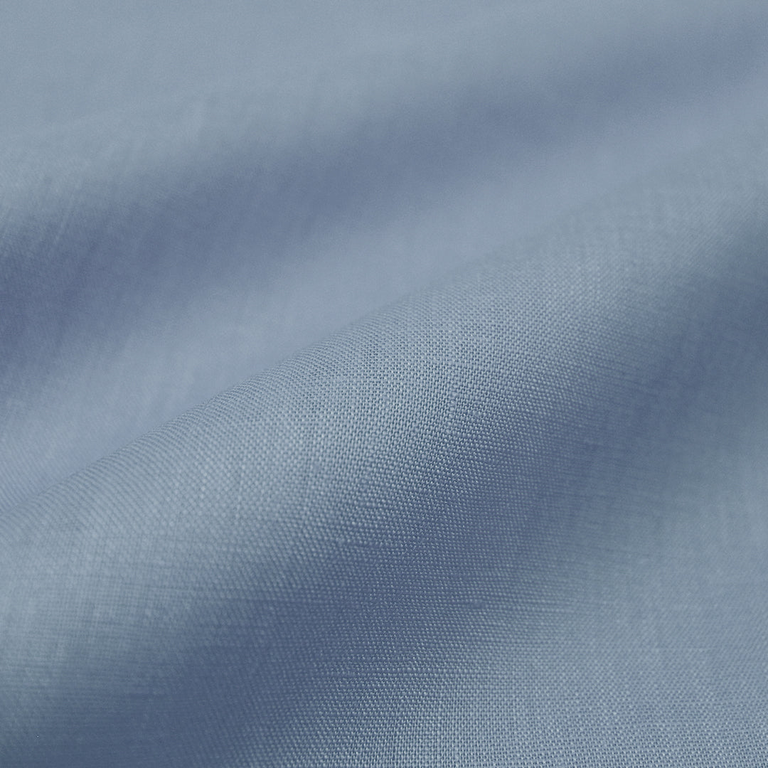 European linen/rayon stretch woven - blue fog