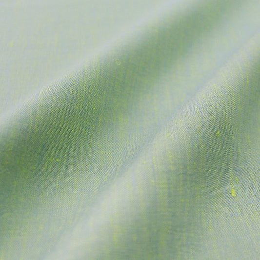 European cross dye linen/rayon stretch woven - lime ice